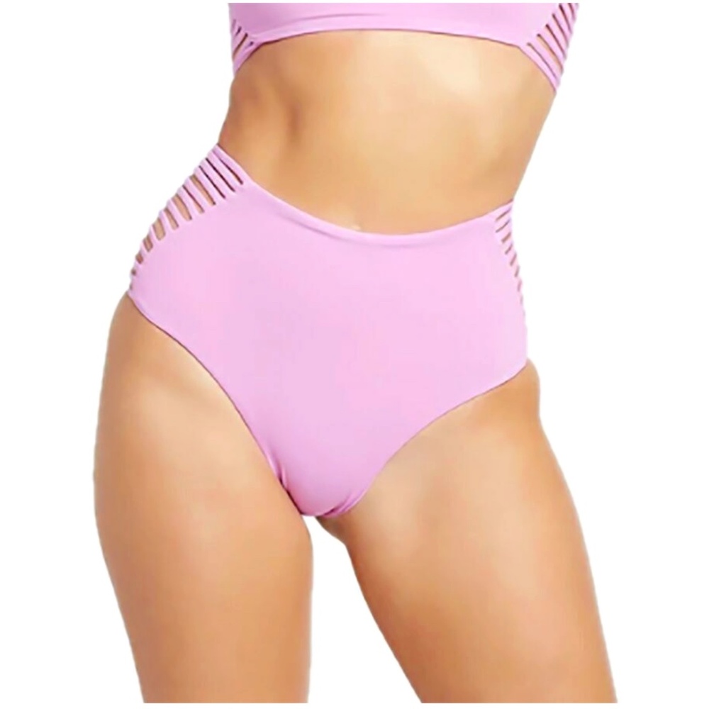 L*SPACE 'Harrington' High Waist Bikini Bottoms Size Large